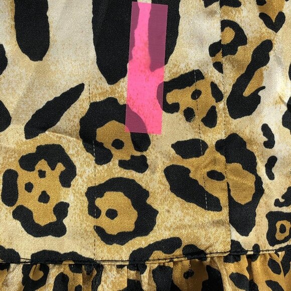 Guess Jeans Leopard  Print V-neck Cami Mini Slip Dress size 3 - Picture 12 of 16